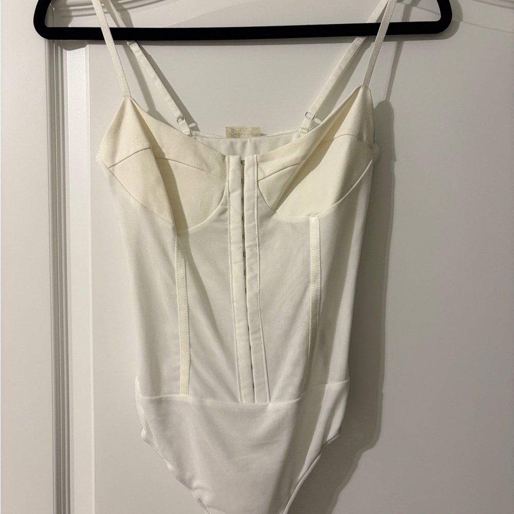 Free People Cream Bodysuit